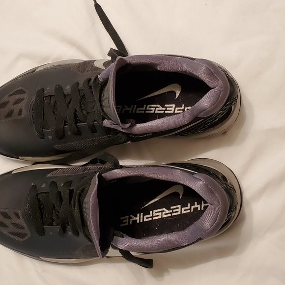 Nike Volley Zoom Hyperspike, Black Training Shoes - Picture 3 of 12